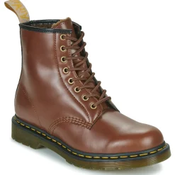 Bottines / Boots^Dr. Martens - VEGAN 1460 BROWN NORFOLK Marron