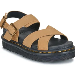 Sandales Et Nu-pieds^Dr. Martens - Voss II Sandal Tan Suede Marron