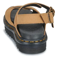 Sandales Et Nu-pieds^Dr. Martens - Voss II Sandal Tan Suede Marron