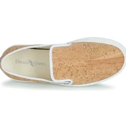 Slip Ons^Dream in Green - JAKAMORI-VEGAN Beige