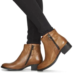 Bottines / Boots^Dream in Green - NARLINE Camel