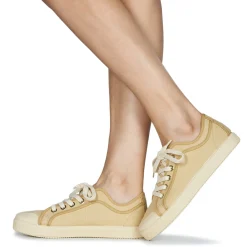 Baskets Mode^Dream in Green - OBRINDILLE Beige