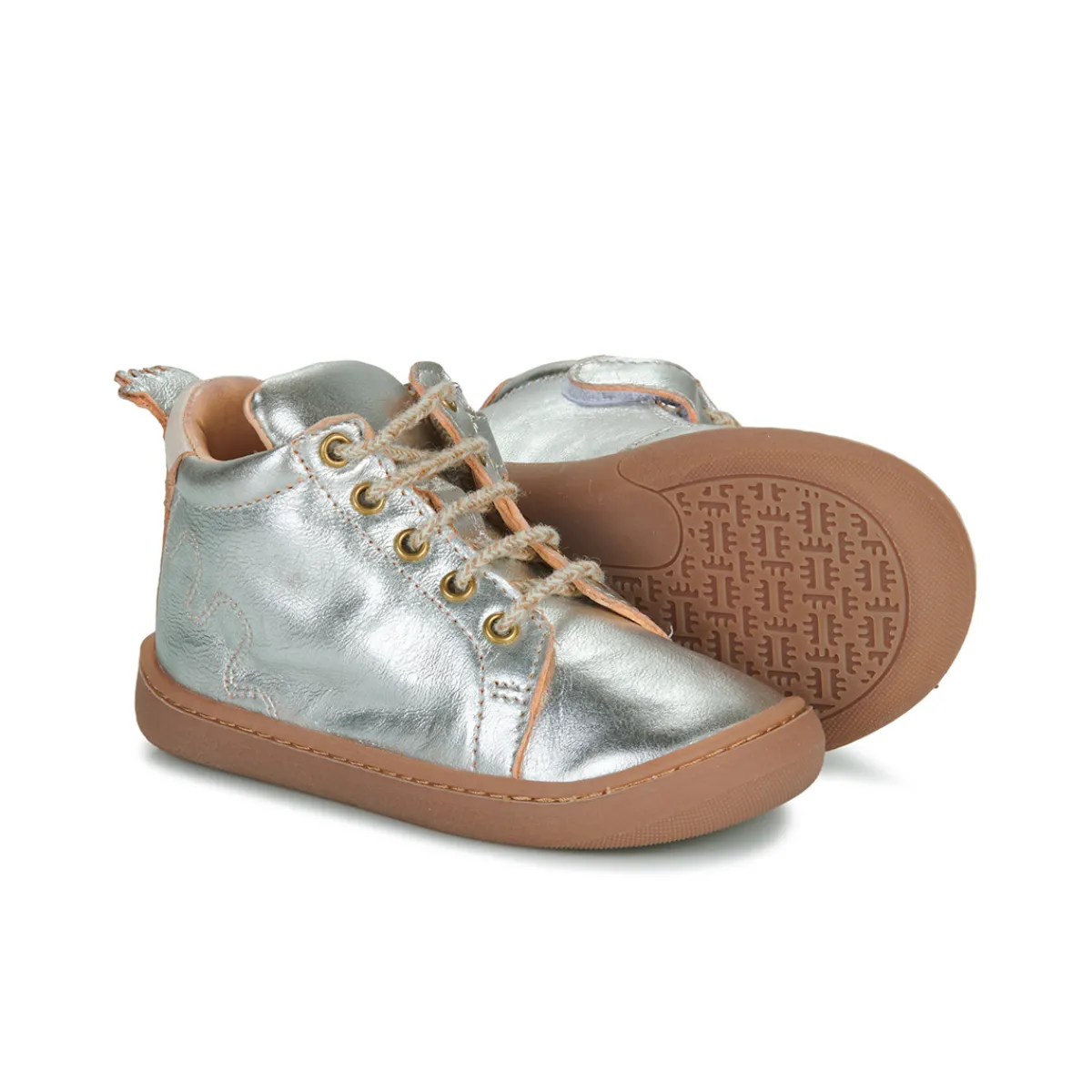 Baskets Mode^Easy Peasy - MY DEBOO LACET Argenté