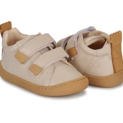 Baskets Mode^Easy Peasy - MY DODU VELCRO Beige