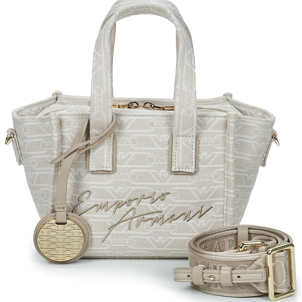 Cabas / Sacs Shopping^Emporio Armani - TOTE M CANVAS JAQUARD MONOGRAM