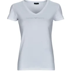 T-shirts & Polos^Emporio Armani - T-SHIRT V NECK Blanc