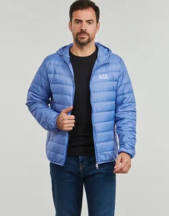 Manteaux^Emporio Armani EA7 - CORE IDENTITY DOWN JACKET HD Bleu