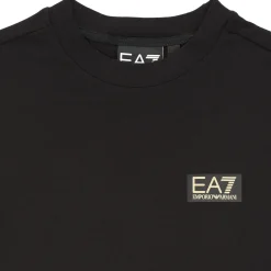 T-shirts & Polos^Emporio Armani EA7 - GOLD LABEL BOY TEE Noir