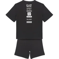 Ensembles Enfant^Emporio Armani EA7 - TRAIN LOGO SERIES BOY KIT TEE-SHORTS FREE Noir