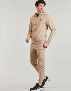 Joggings & Survêtements^Emporio Armani EA7 - TRAIN CORE ID T-SUIT 8NPV63 Beige