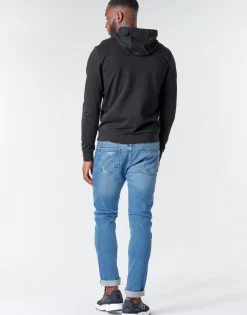 Sweats & Polaires^Emporio Armani EA7 - TRAIN LOGO SERIES M HOODIE RN COFT Noir