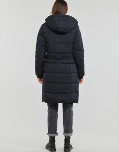 Manteaux^Esprit - BELTED PUFFER COAT Noir