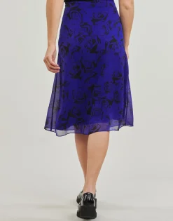 Jupes^Esprit - DRAPED MIDI Bleu