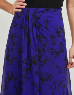 Jupes^Esprit - DRAPED MIDI Bleu