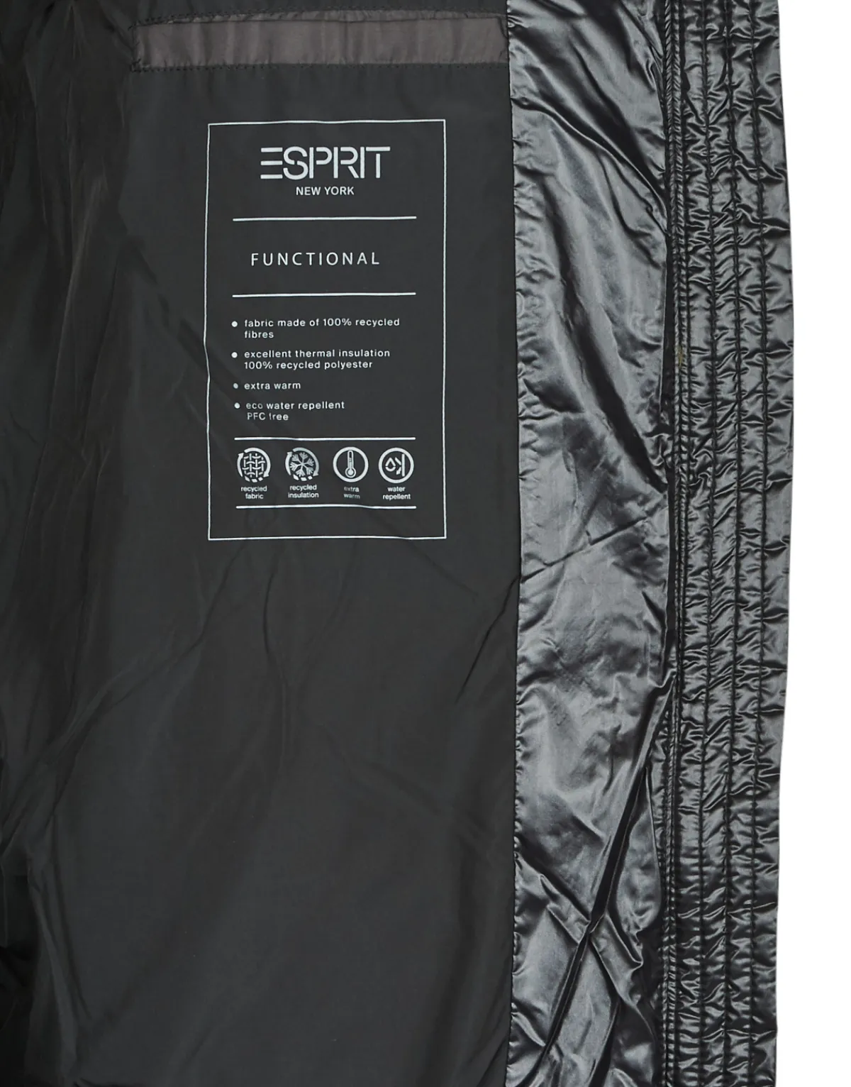 Manteaux^Esprit - LOGO COSY PUFFER Noir