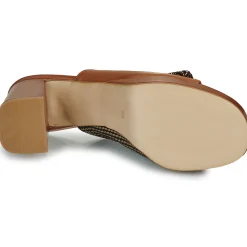 Mules / Sabots^Exé Shoes - 622-ANCONA-LEATHER-TAN Cognac