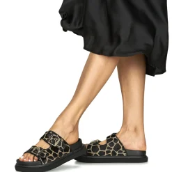 Mules / Sabots^Exé Shoes - HS53023-ZEBRA-BEIGE