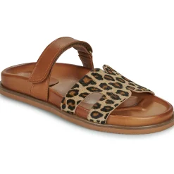 Mules / Sabots^Exé Shoes - 967-KIMOLOS-LEOPARD-TAN Léopard