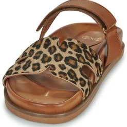 Mules / Sabots^Exé Shoes - 967-KIMOLOS-LEOPARD-TAN Léopard
