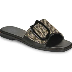 Mules / Sabots^Exé Shoes - 556-ORO-RAFFIA-BLACK Noir