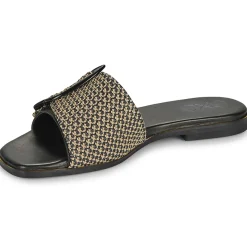 Mules / Sabots^Exé Shoes - 556-ORO-RAFFIA-BLACK Noir