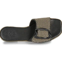 Mules / Sabots^Exé Shoes - 556-ORO-RAFFIA-BLACK Noir