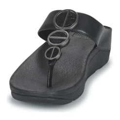 Sandales Et Nu-pieds^FitFlop - HALO METALLIC-TRIM TOE-POST SANDALS Noir