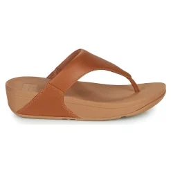 Tongs^FitFlop - LULU LEATHER TOEPOST Brown