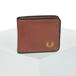 Portefeuilles / Porte-monnaie^Fred Perry - COATED POLYESTER BILLFOLD WALL Marron