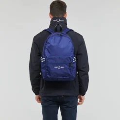 Sacs À Dos^Fred Perry - GRAPHIC TAPE BACKPACK Marine