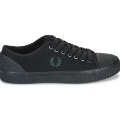 Baskets Mode^Fred Perry - HUGHES LOW CANVAS Noir
