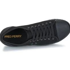 Baskets Mode^Fred Perry - HUGHES LOW CANVAS Noir