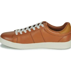 Baskets Mode^Fred Perry - SPENCER LEATHER Marron