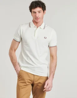 T-shirts & Polos^Fred Perry - TWIN TIPPED SHIRT Beige