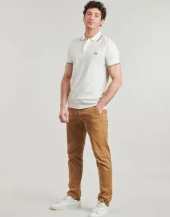 T-shirts & Polos^Fred Perry - TWIN TIPPED SHIRT Beige