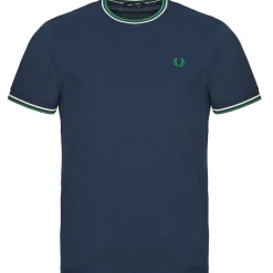 T-shirts & Polos^Fred Perry - TWIN TIPPED T-SHIRT Marine