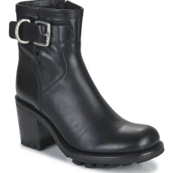 Bottines / Boots^Freelance - JUSTY 7 SMALL GERO BUCKLE Noir
