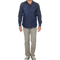 Chemises^Freeman T.Porter - CORWEND DENIM Bleu
