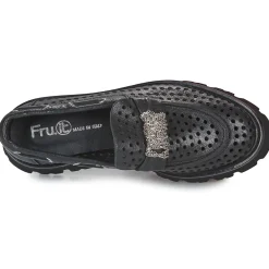 Mocassins & Chaussures Bateau^Fru.it - 8152-999-ANFIBIO-NERO-NIKEL Noir