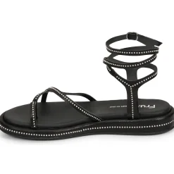 Sandales Et Nu-pieds^Fru.it - 7430-100-NERO-NIKEL Noir