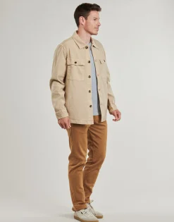 Chemises^Gant - REG COT/LINEN OVERSHIRT Beige