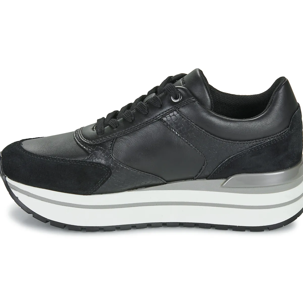 Baskets Mode^Geox - D NEW KENCY Noir