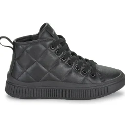 Baskets Mode^Geox - J LAQUINNY GIRL Noir