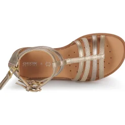 Sandales Et Nu-pieds^Geox - J SANDAL KARLY GIRL Doré
