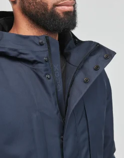 Manteaux^Geox - M CLINTFORD LONG PAR Bleumarine