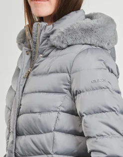 Manteaux^Geox - W BETTANIE LONG JKT Gris