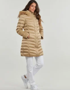 Manteaux^Geox - W BETTANIE LONG JKT Beige
