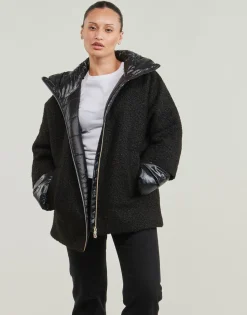 Manteaux^Geox - W CALITHE MID COAT Noir