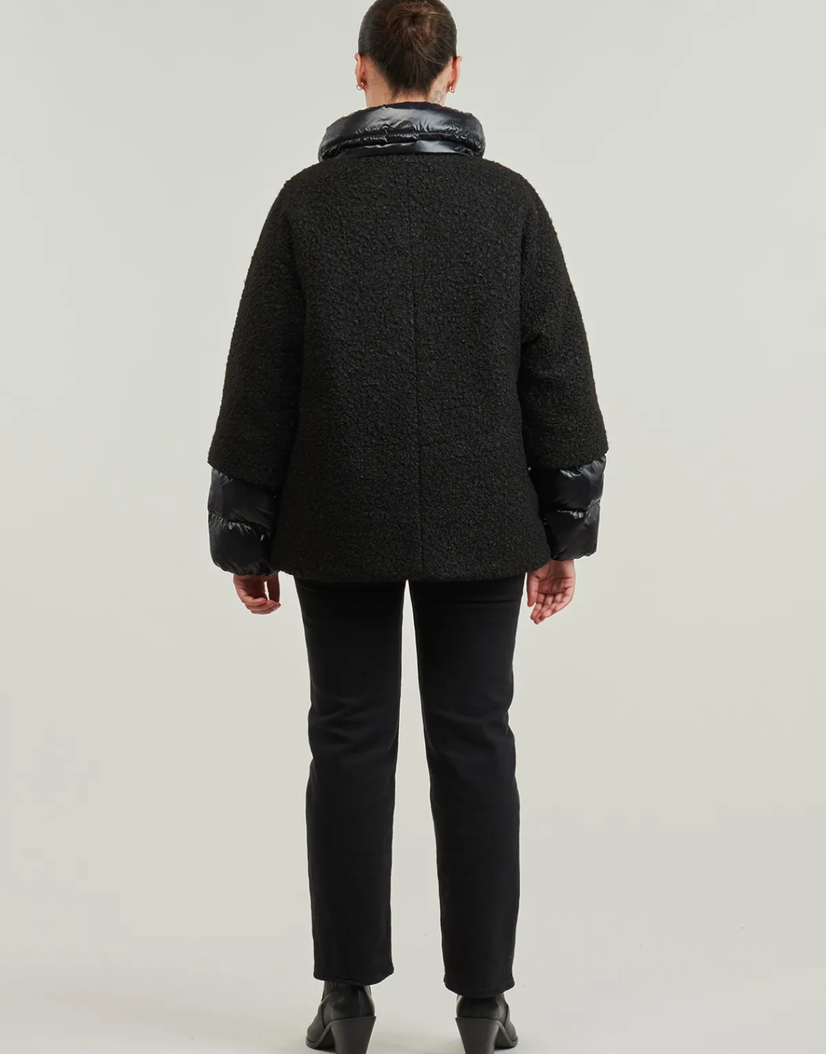 Manteaux^Geox - W CALITHE MID COAT Noir