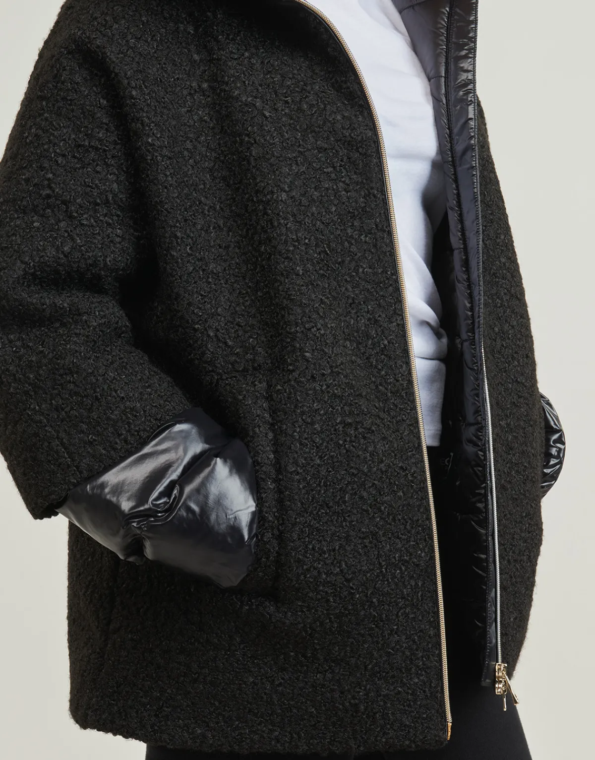 Manteaux^Geox - W CALITHE MID COAT Noir